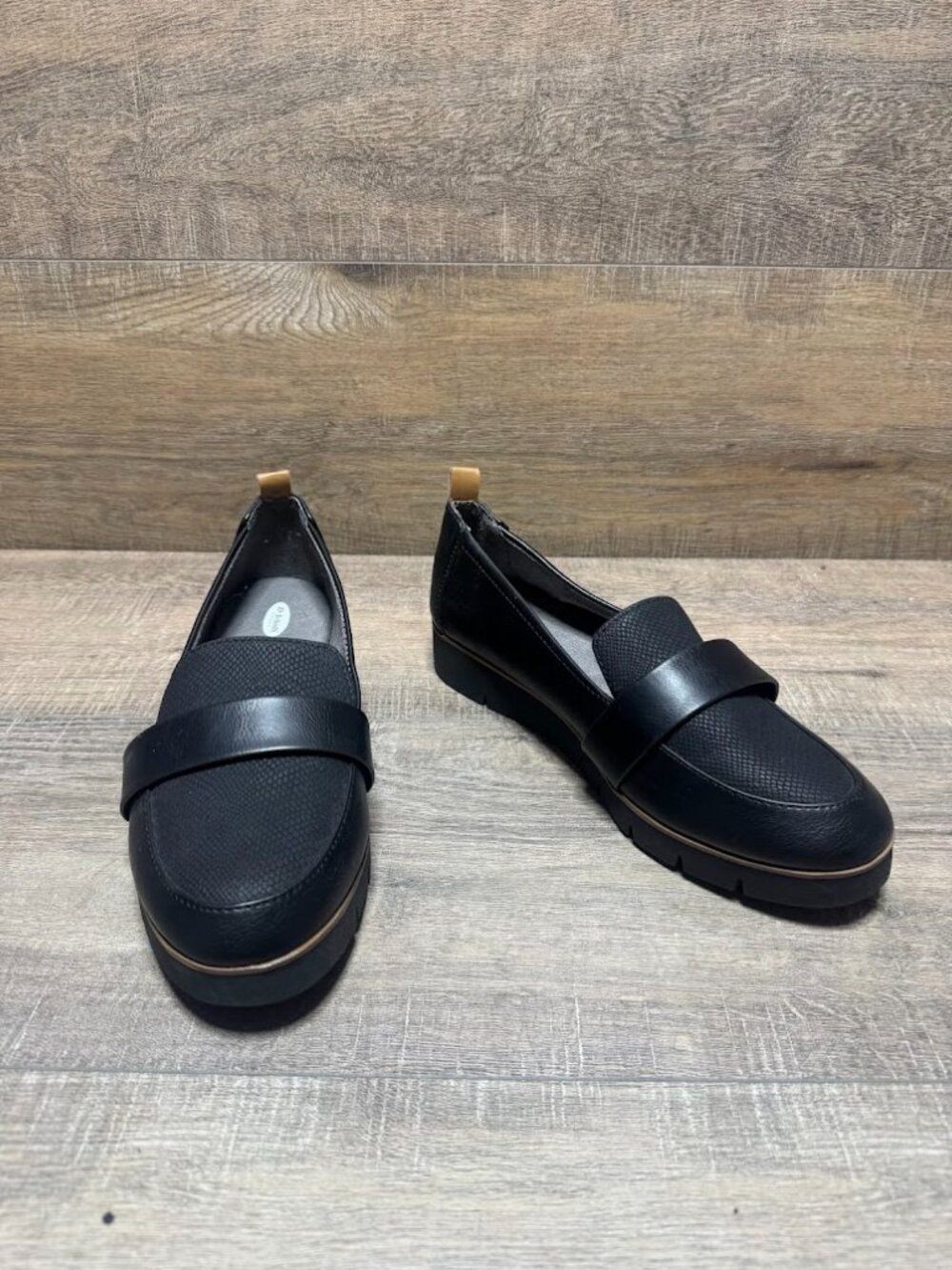 Dr. Scholl's Webster Black Textured Panel Loafers Women's Size EU 37 - Picture 6 of 8